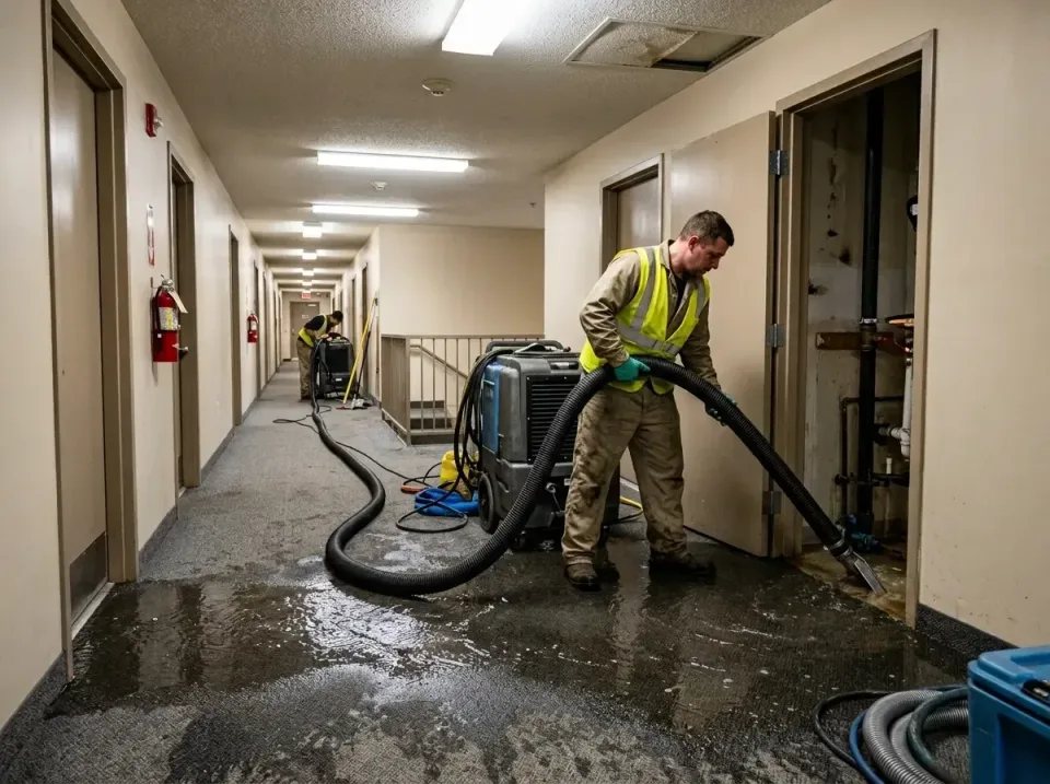 multi-unit-apartment-hallway-f-005 — frequently asked questions, Emergency Burst Pipe Water Extraction & Removal in Bay Poin…